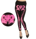"LEGGING SQUELETTE ROSE FLUO" 75 DEN