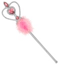 "LA BAGUETTE MAGIQUE PRINCESSE AVEC MARABOU" 32 cm