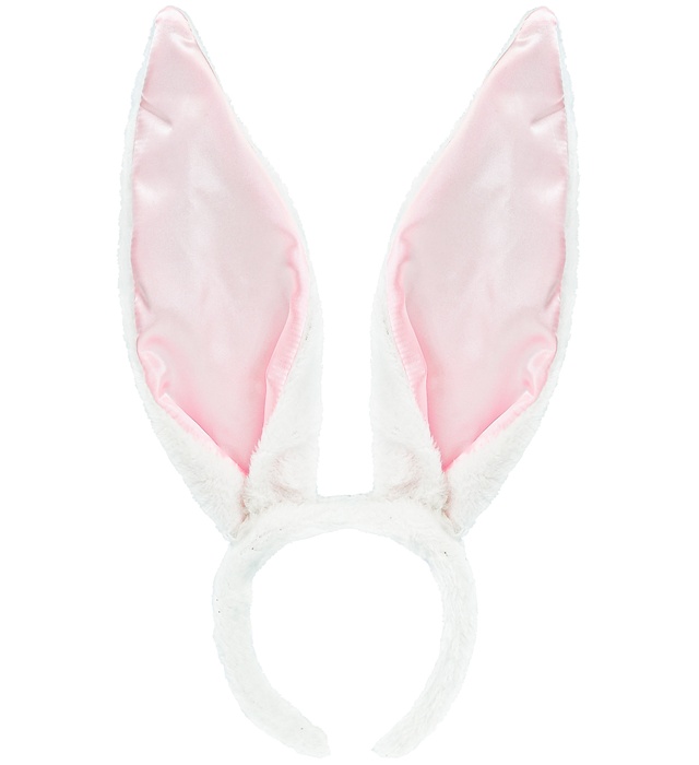 [12028] "OREILLES BLANCHES DE LAPIN PLIABLES"