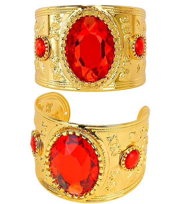 "BRACELET EN OR AVEC PIERRE RUBIS"