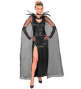 "REINE NOIRE" (robe, ceinture, collier, couronne, manteau)