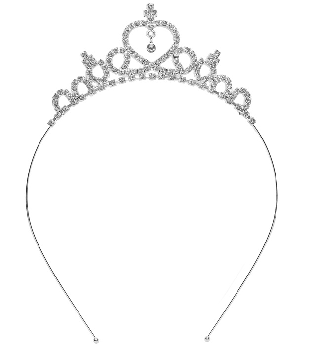"TIARA PAILLETTES AVEC PENDENTIF" taille enfant