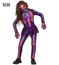 "SQUELETTE FLUORESCENTE" (combinaison, tutu, masque)
