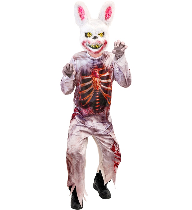 "LAPIN ZOMBIE" (combinaison, masque)