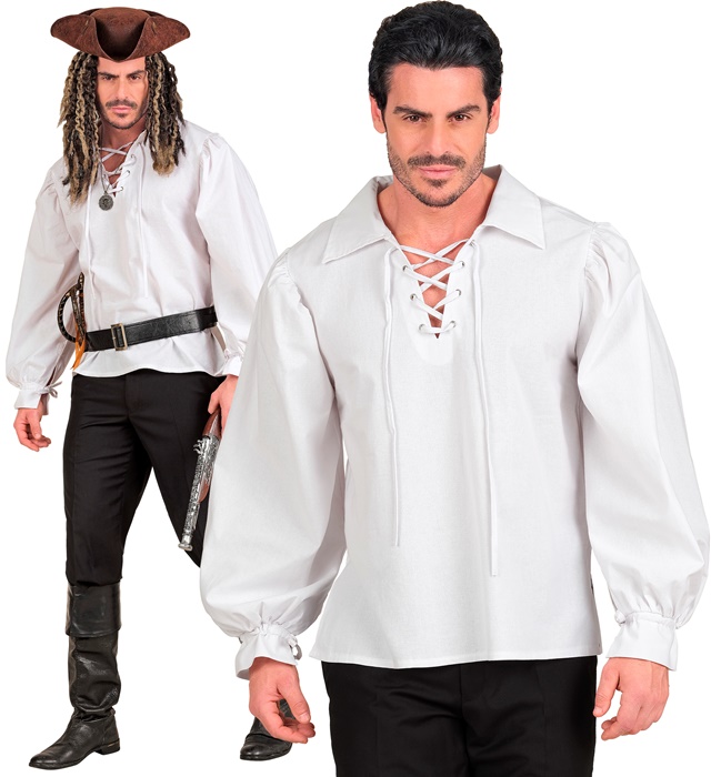 [23401] "CHEMISE PERSONNAGE HISTORIQUE BLANCHE" (XS)