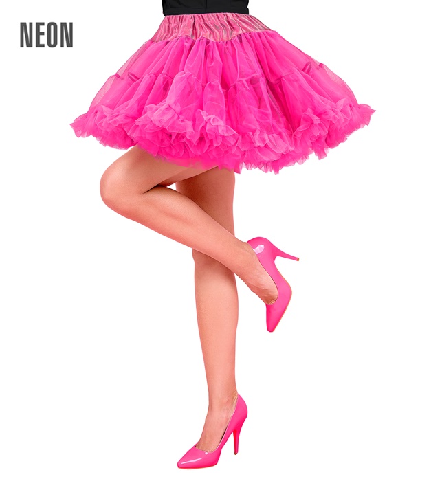 "TUTU ROSE FLUO" (tulle souple superposé