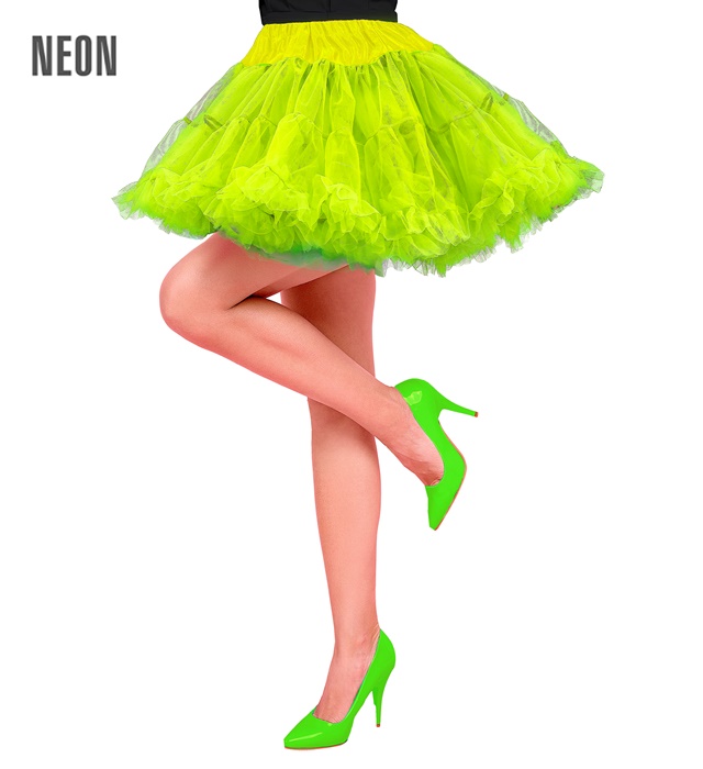 "TUTU JAUNE FLUO" (tulle souple superposé