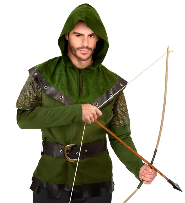 "ROBIN DES BOIS" (manteau à capuche, ceinture )