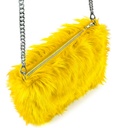 "SAC EN PELUCHE LONG JAUNE"