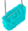 "SAC EN PELUCHE LONG BLEU CLAIR"
