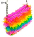 "SAC EN PELUCHE LONG ARC EN CIEL"
