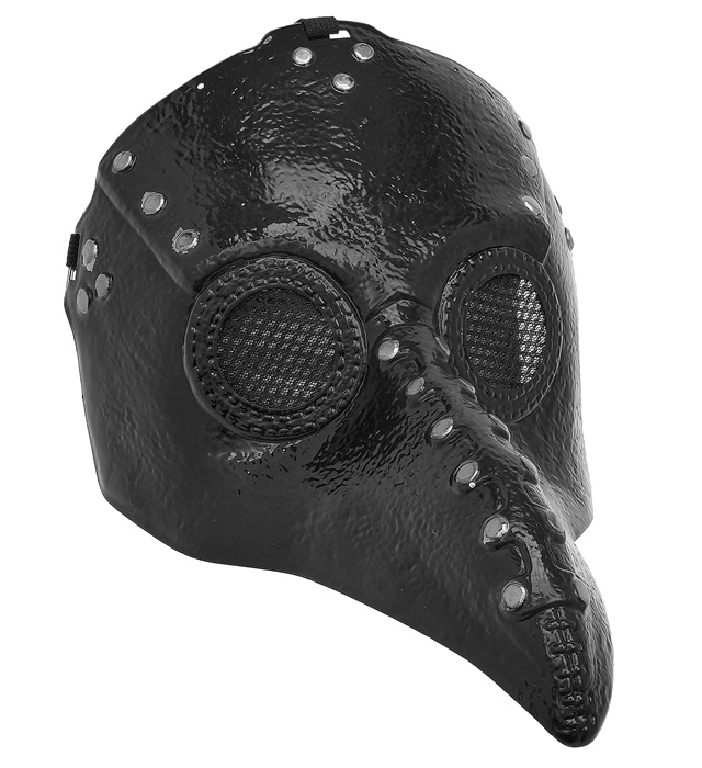[28479] "MASQUE DOCTEUR DE LA PESTE PLASTIQUE DUR"