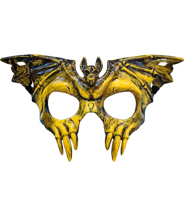 "MASQUE TETE DE MORT CHAUVE-SOURIS PLASTIQUE DUR"