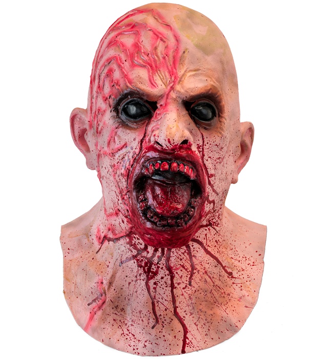 "MASQUE TETE ENTIERE COU ZOMBIE LATEX"