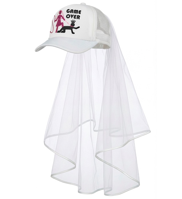 [28594] "MINI CHAPEAU AVEC VOILE D'EPOUSE"