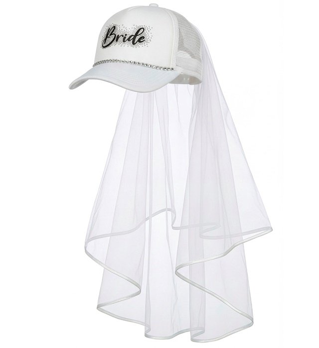 [28595] "MINI CHAPEAU AVEC VOILE ET STRASS D'EPOUSE"