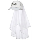 "MINI CHAPEAU AVEC VOILE ET STRASS D'EPOUSE"