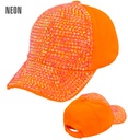 "MINI CHAPEAU STRASS FLUORESCENT ORANGE"