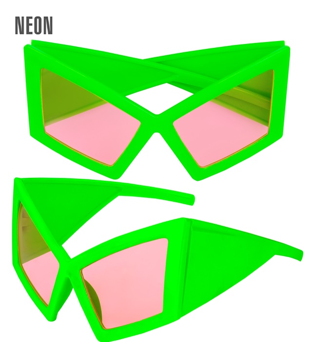 [28627] "LUNETTES SUPER FLUORESCENTES AVEC LENTILLES VERTS"