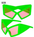 "LUNETTES SUPER FLUORESCENTES AVEC LENTILLES VERTS"