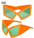 "LUNETTES SUPER FLUORESCENTES AVEC LENTILLES ORANGES"