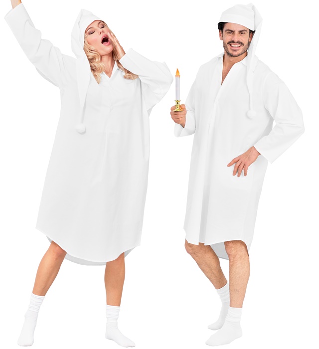 "CHEMISE DE NUIT ET BONNET"