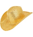 "CHAPEAU COWBOY PAILLETTES ORO"