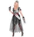 "PROM QUEEN ZOMBIE" (robe, ceinture, bandeau, tiare, bouquet au poignet)