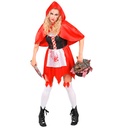 "CAPELINE ZOMBIE ROUGE" (robe, capeline à capuche, cuissarde à nœud)