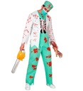 "DOCTEUR ZOMBIE" (manteau avec cage thoracique, pantalon, chapeau, masque facial)