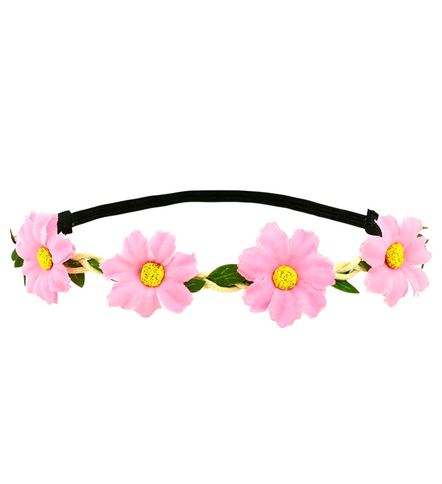 "BANDEAU FLEURS ROSE"