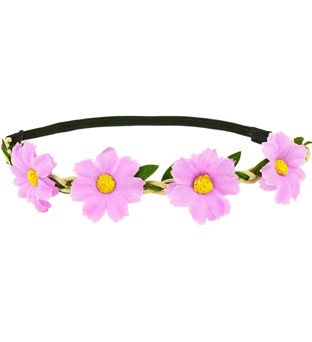 "BANDEAU FLEURS VIOLET"