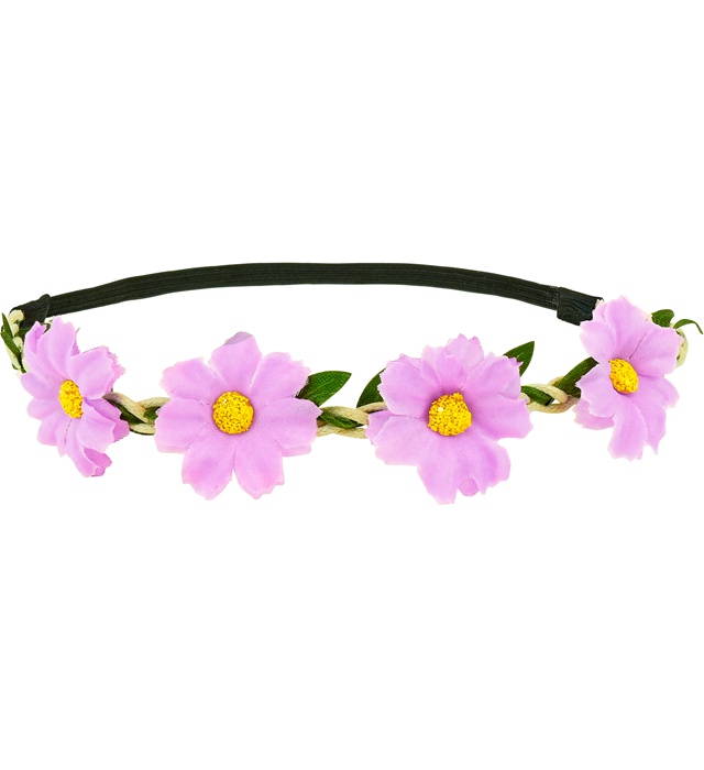 [94604] "BANDEAU FLEURS VIOLET"