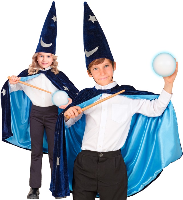 [94888] "MAGICIEN" (manteau, chapeau) 70 cm / 4-8 ans