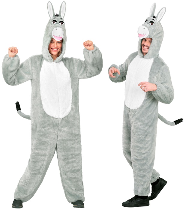 "ANE EN PELUCHE DOUX" (combinaison à capuche et masque)