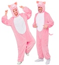 "COCHON EN PELUCHE DOUX" (combinaison à capuche et masque)