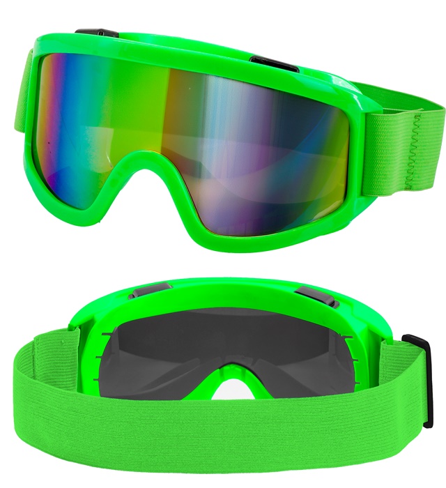 [01725] "LUNETTES APRÈS-SKI PARTY HIVER FESTIVAL VERT FLUORESCENT"