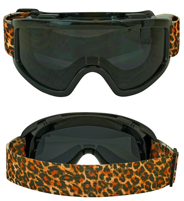 [01735] "LUNETTES APRÈS-SKI PARTY HIVER FESTIVAL ANIMALIER LÉOPARD"