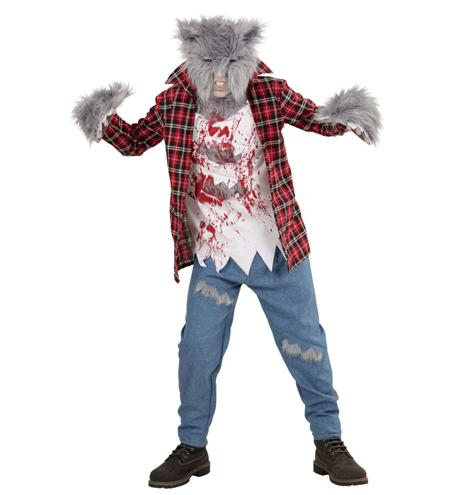 "LOUP-GAROU" (chemise avec T-shirt, pantalon, gants, masque)