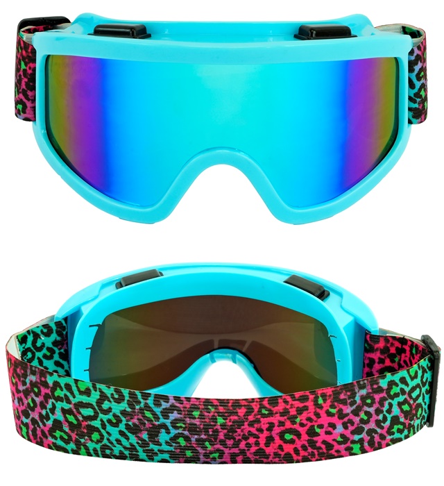 "LUNETTES APRÈS-SKI PARTY HIVER FESTIVAL ANIMALIER LÉOPARD ARC-EN"