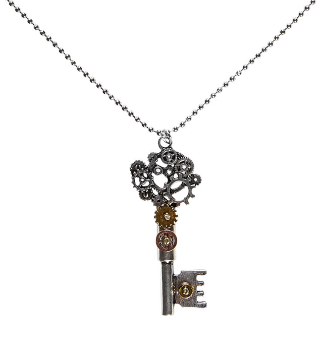 [01782] "COLLIER CLE STEAMPUNK"