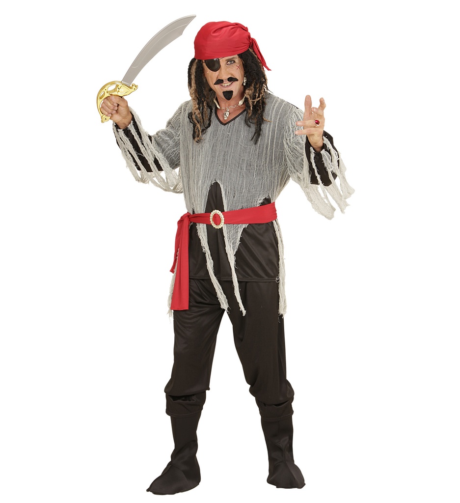 "PIRATE" (chemise, pantalon, ceinture, surbottes, bandana)