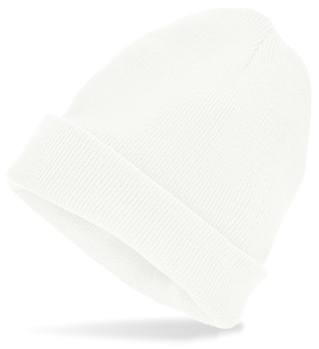 [01865] "CHAPEAU BONNET BLANCHE" simil laine