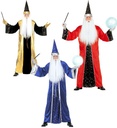 "MAGICIEN" 3 coul. (tunique, chapeau)