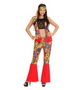 "FILLE DES FLEURES" (top, veste, pantalon, bandeau, collier avec médaillon)