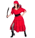 "FEMME CORSAIRE DES CARAIBES" (robe, ceinture, bandana, cache-oeil)