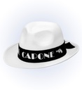 "CHAPEAU BLANC AL CAPONE" en feutre