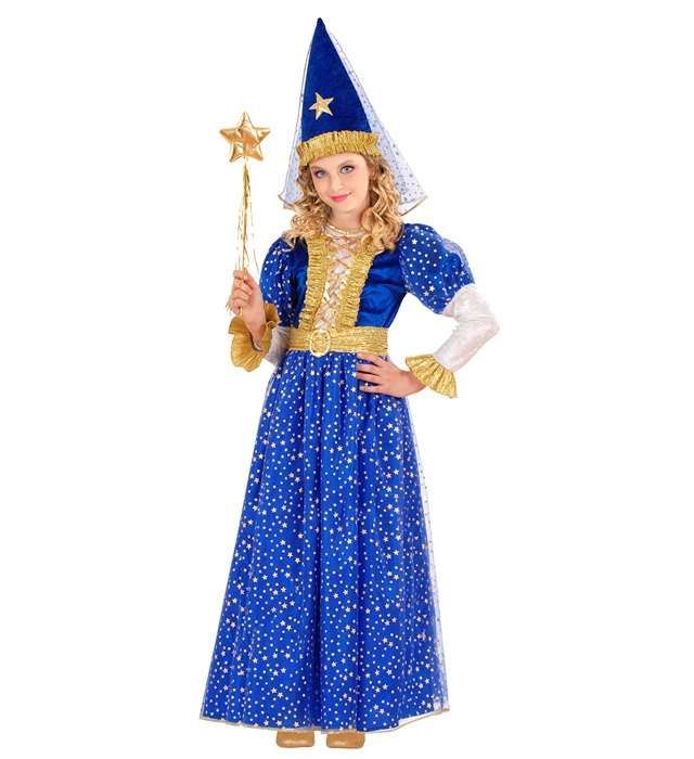 "FEE ETOILEE" (robe, ceinture, chapeau avec voile)