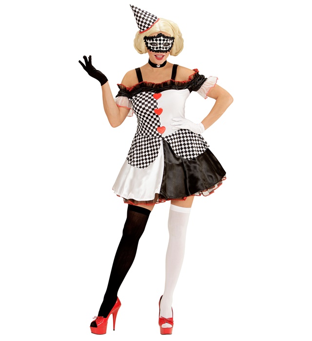 "FILLE PIERROT" (robe, chapeau)