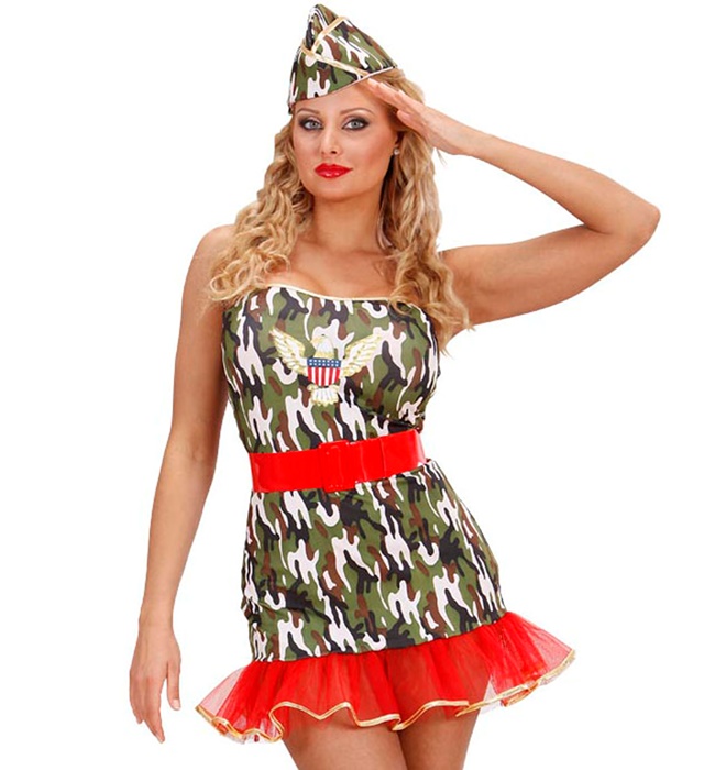 [59082] "FEMME SOLDAT" (robe, ceinture, chapeau) (M)
